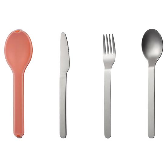 Súprava príborov 1 Nehrdzavejúca Protišmyková nehrdzavejúca oceľ Lyžica s dlhou rúčkou k Súprava stolového krájača Camping