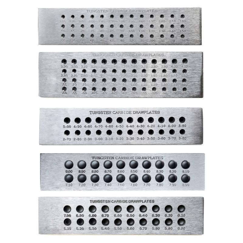 Jewelry Wire Drawplate Wire Shaping Tool Carbon Steel Wire Shaping Plate Jewelry Crafting Tool for Jewelry Making