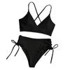 2025 European American Lace-up Bikini: High-End Women's Split Swimsuit, Sexy and Stylish Swimwear.