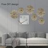 Golden Iron Branch Wall Decor Iron Round Iron Wall Art  Indoor Space Ornament