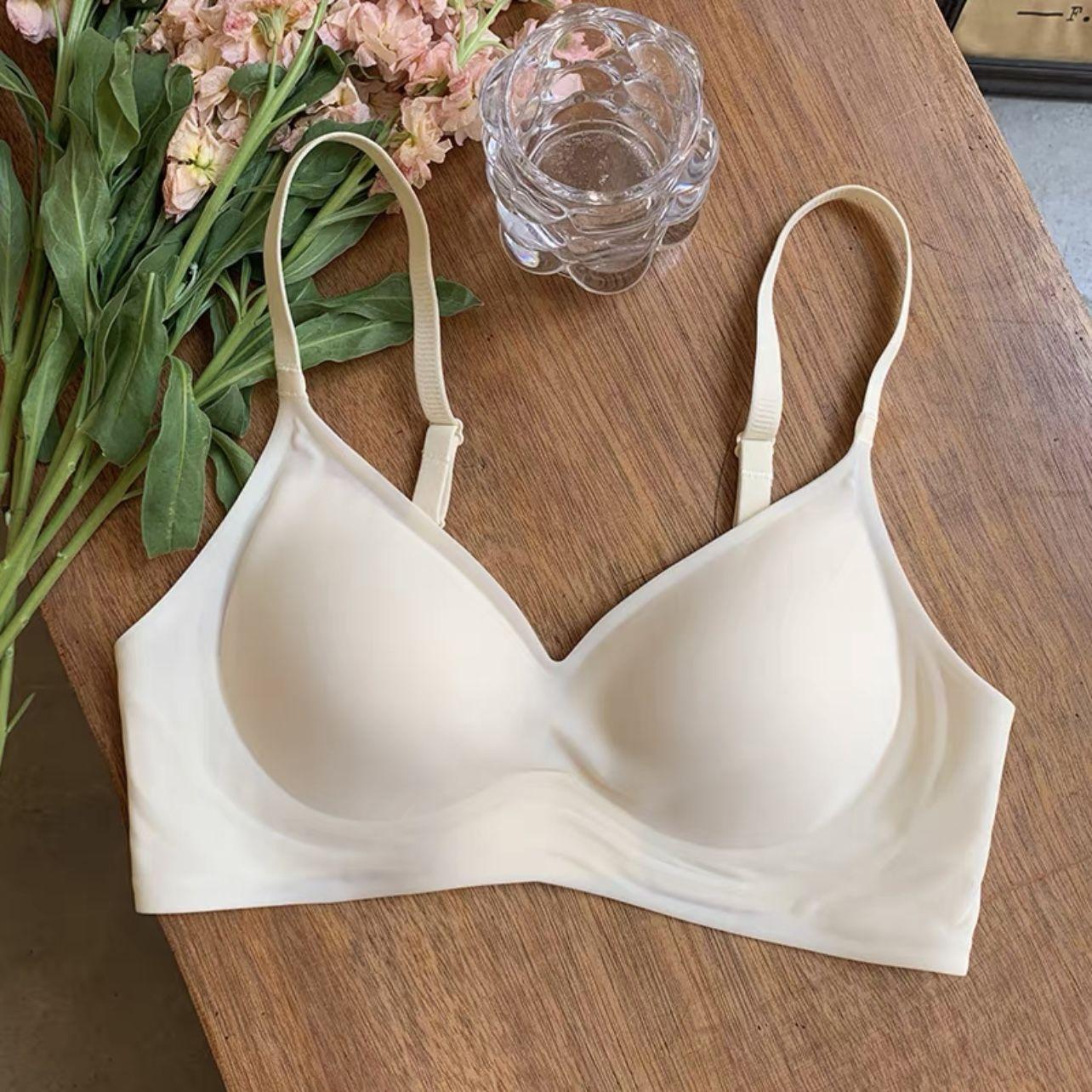 

Тонкий женский бесшовный бюстгальтер пуш-ап без косточек с охлаждающим эффектом 40/90