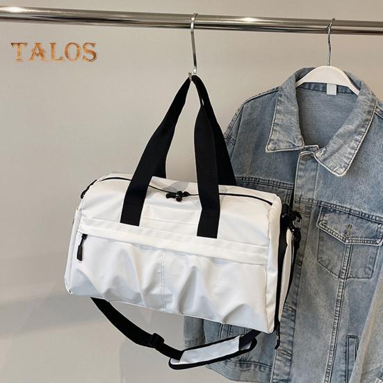 Small Duffel Bag for Sports Gym Bag with Shoe And Wet Clothes Compartment Waterproof Carry-on Travel Bag for Women And Men Weekend Getaway