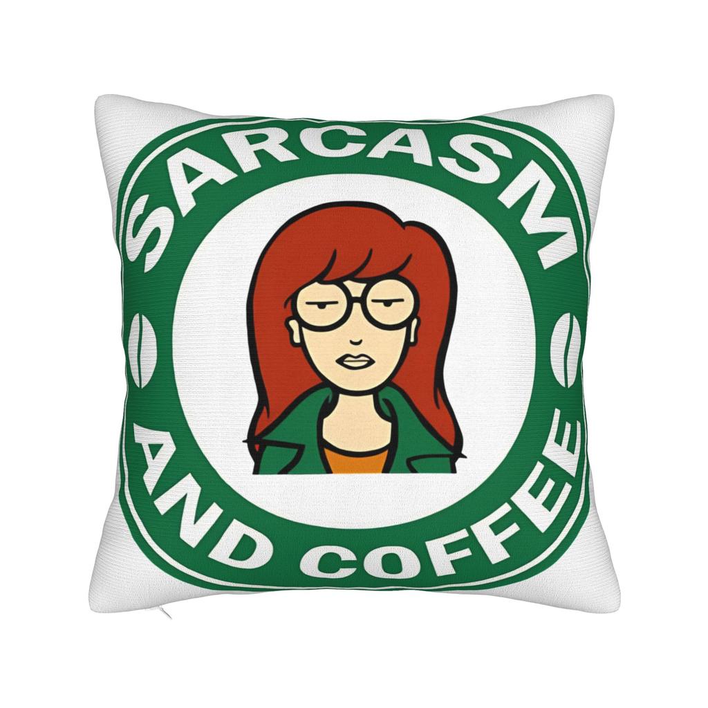 Sick Sad World Pastel Darias 90s MTV Beavis Square Pillow Case  Cushion Covers Customized Decor Pillowcase for Sofa 45x45cm