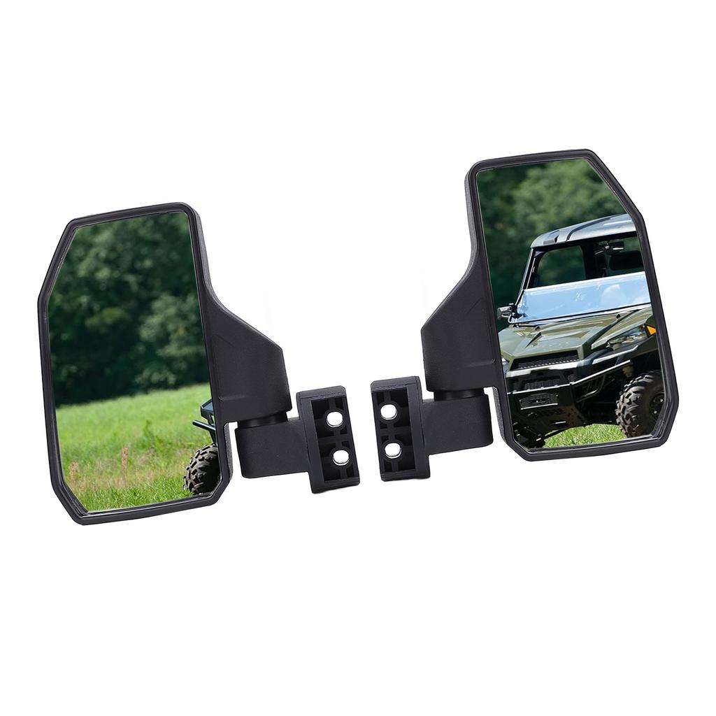 UTV Side Mirror Foldable Adjustable Clear Visibility Stable Structure Rear View Mirror Replacement for Polaris RZR XP