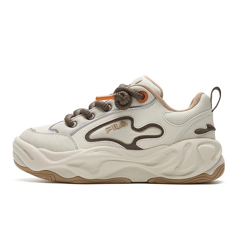 FILA BROOK 2 Abrasion Resistant Lightweight Height Increasing Low top Skateboard Shoes Men s Foam White F12M541201FWG 41