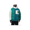 Adidas Neo Printed Logo Zip Hooded Down Jacket Men Outerwear Green HN4782