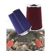 Universal 76/89/101mm Cone Air Filter 3/3.5/4 Inch - Washable Racing Cold Air Intake Filter With Adjustable Clamp