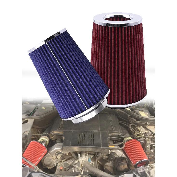 Universal 76/89/101mm Cone Air Filter 3/3.5/4 Inch - Washable Racing Cold Air Intake Filter With Adjustable Clamp