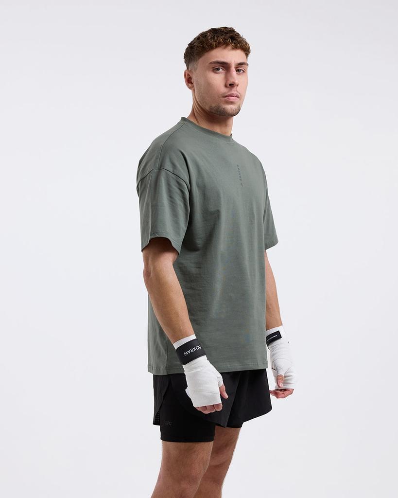 BOXRAW Lineal Oversized T-Shirt - Men'S M Bxrw-U-Linot [Green]