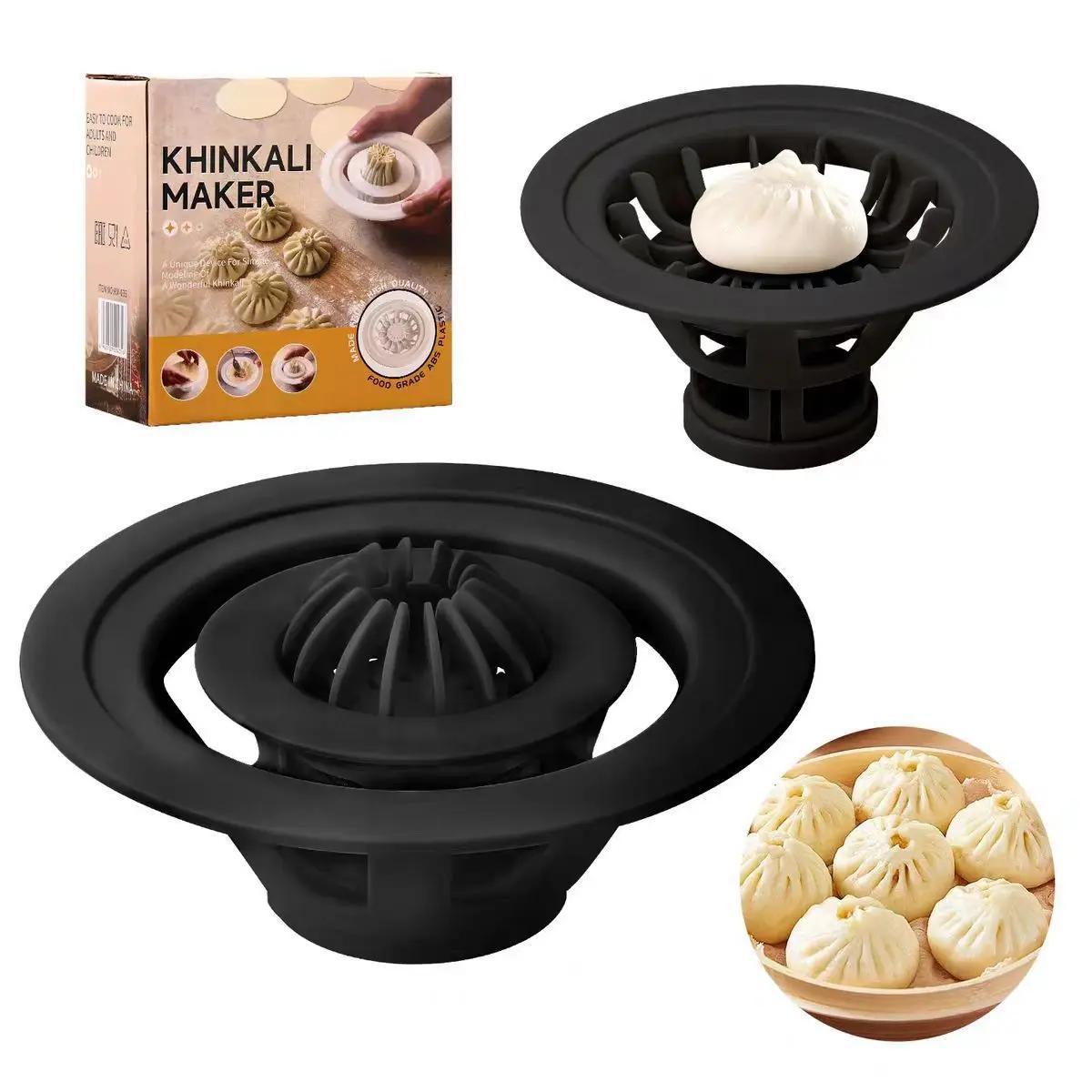 

Small Tool Package Baozi Mold Dumpling Mold Shaomai Artifact Baozi Utensil Kitchen Easy Release Non Stick Perfect Dumpling Maker чорний