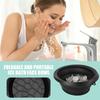 Face Bowl Quick Cooling Foldable Silicone Wash Basin with Built-In Ice Tray Bathroom Accessories Portable Washing Basin
