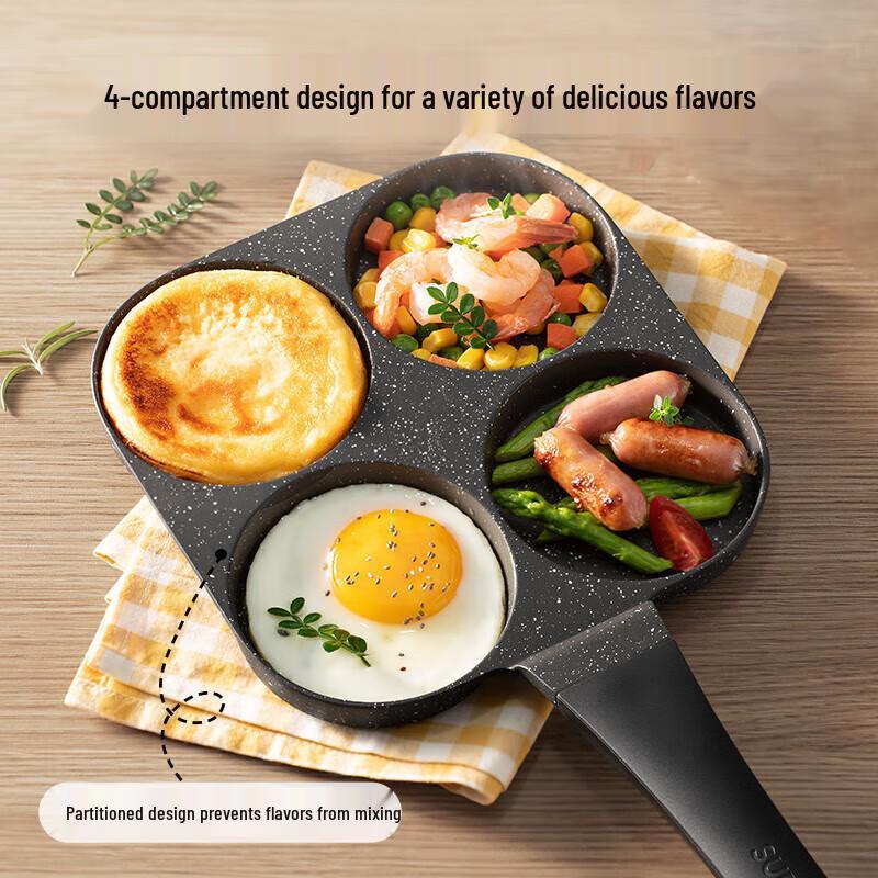 Supor 19 cm 4-håls Non-stick Ägg- & Pannkaksstekpanna
