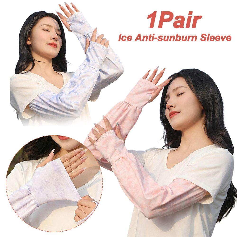 Sun Protection Ice Anti-sunburn Sleeve UV Solar Driving Sleeve Fashion Cycling Sleeves