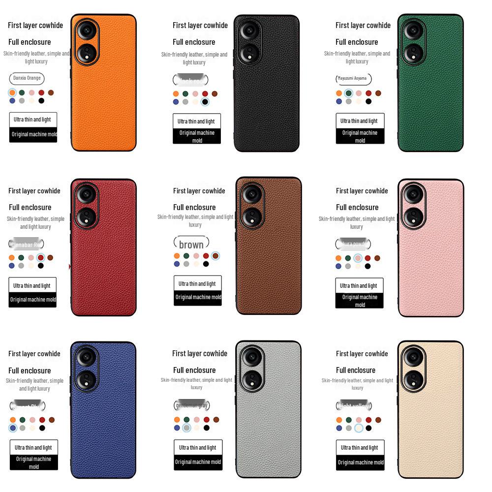 

Защитный чехол для OPPO A1 A2Pro из воловьей кожи личи в версии Vitality Contact for Other Models коричневый