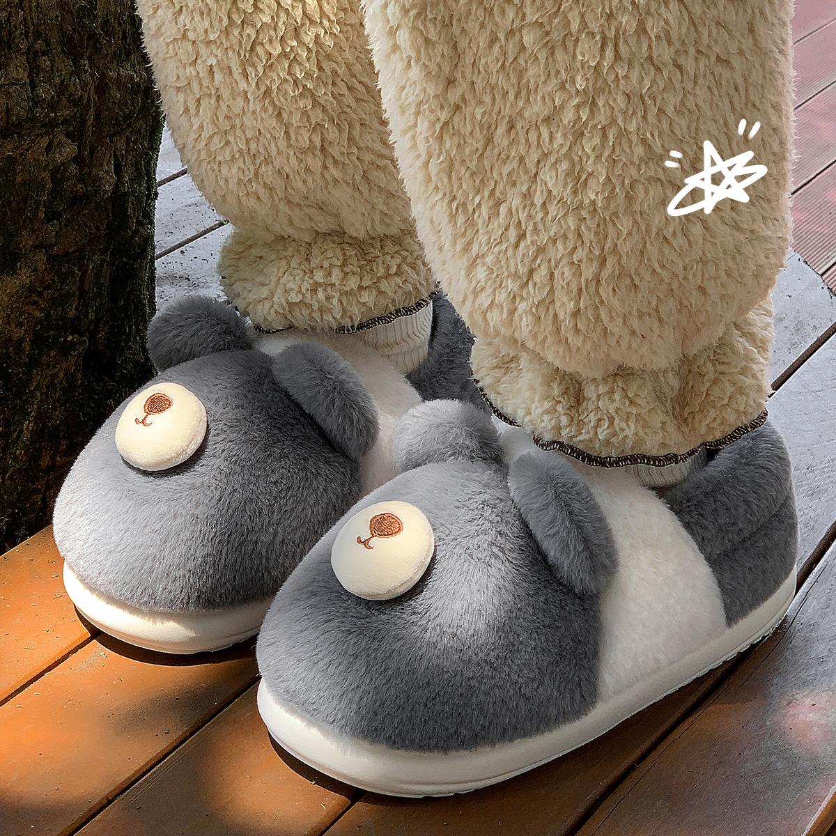 

Хлопковые тапочки для женщин, зимние сумки, домашний декор, комнатные для пар, плюшевые теплые хлопковые туфли для мужчин, зимние 42-43 синий