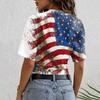 Women Crew Neck Pullover Short Sleeve T Shirt Loose Fit Casual Printed Tee Top