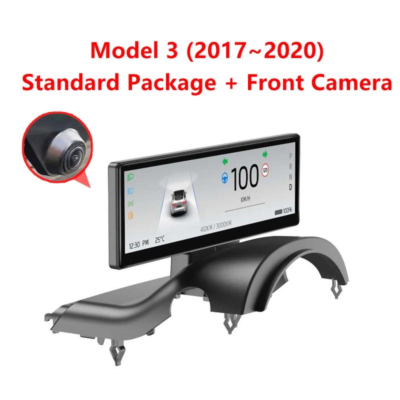 

6,25-дюймовый новый экран приборной панели для Tesla Model 3 Y с поддержкой беспроводной Carplay и Android Auto, монитор слепых зон, дополнительная камера
