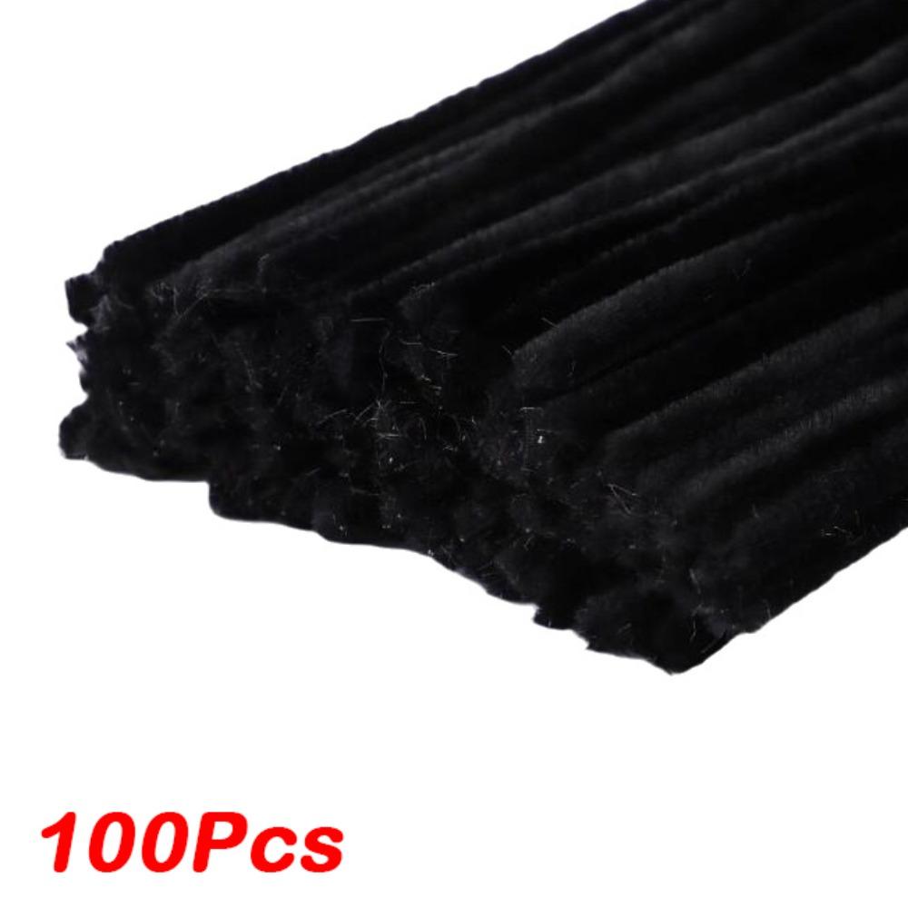 100/300/400Pcs Flexible Wire Pipe Cleaners Bendable Plush Sticks  for Artificial Flower Making