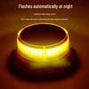 Rechargeable Solar-Powered Magnetic Strobe Light for Night Driving Safety