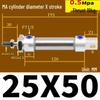 Corrosion Resistant Stainless Steel Pneumatic Cylinder 16-40mm/50-150mm