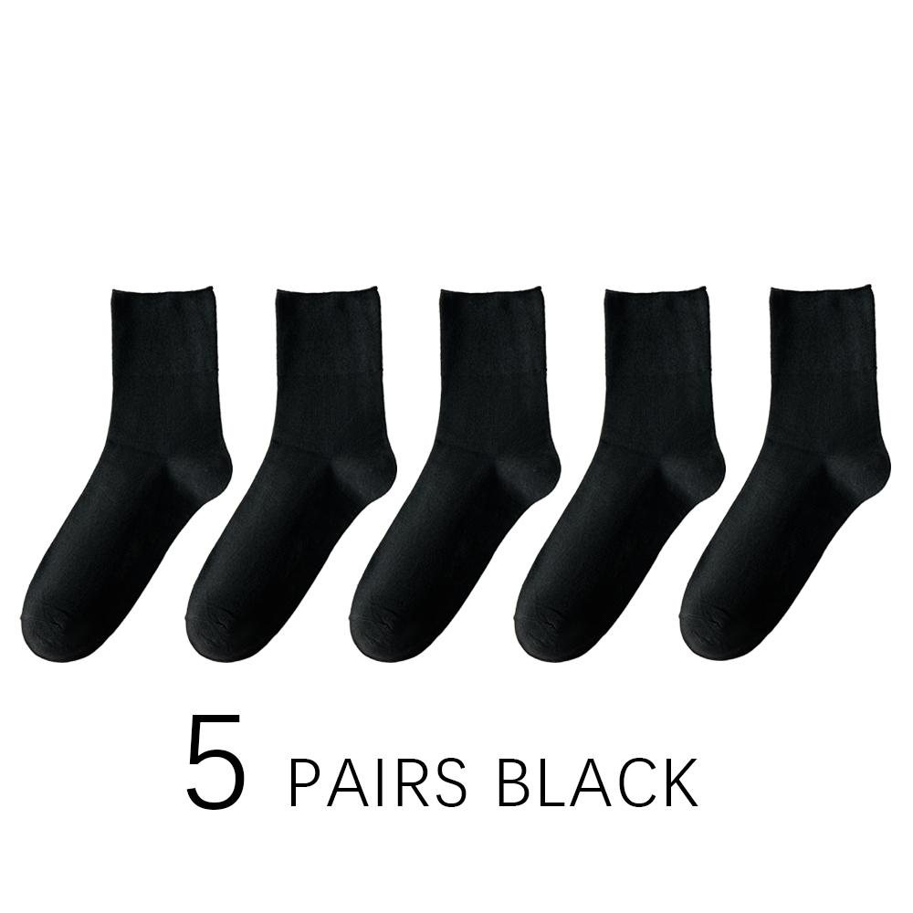 

5 пар диабетических носков для мужчин, пожилых пациентов с гипертонией, полных мужчин, деловые длинные носки, носки с широкой резинкой, большие размеры 39-48 44-48