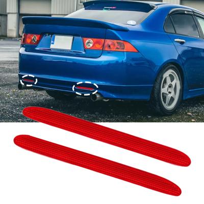 2pcs Rear Bumper Reflectors Reflective Strips For Honda ACURA TSX Accord Euro CL7 CL9 2004-2008 33555-SEA-013 33505-SEA-013