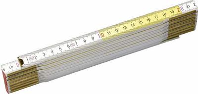 Wooden Folding Rule 2M (White-Yellow) - S/35-458-0