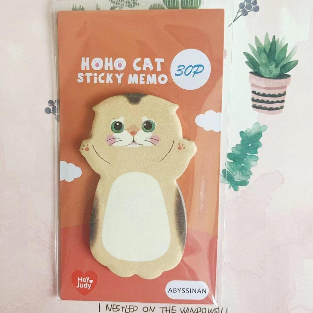 Buy 1pcs Cute Cat Memo Pad 30 Sheets Cartoon Exotic Kitties Sticky Notes Planner Diary Stickers