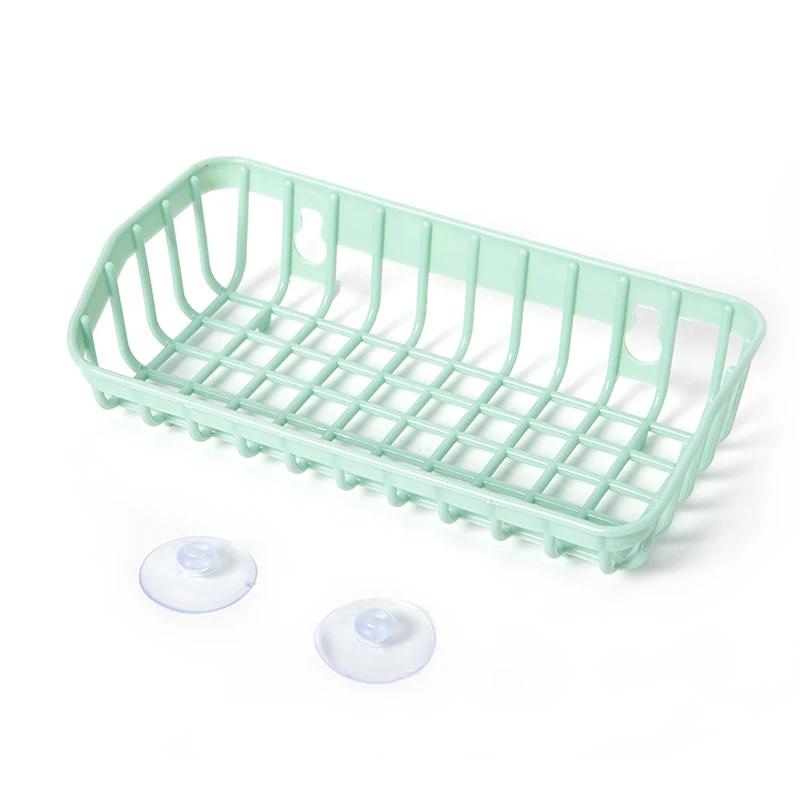 Wall Hanging Sink Drain Basket Kitchen Storage Rack with Suction Cup Bathroom Shelf Home Decoration Organizer Kitchen Gadgets