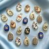 Modisch Bunt Handgezeichnet Anhänger DIY Handgefertigter Schmuck Charms Geschenk Geometrische Form Herstellung Verbinder Charms Herstellung