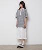 Lense Multi Stripe Rugby Collar T-Shirt Gray