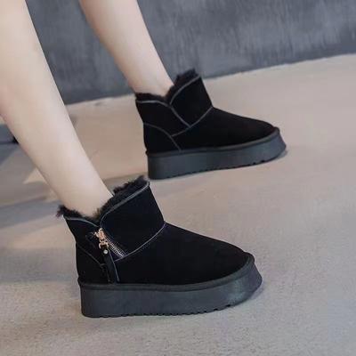 Fashion Winter Chunky Snow Boots for Women Waterproof Fleece-lined Booties Plush Warm Woman Shoes Non Slip On Offer Trend 2025 Footwear