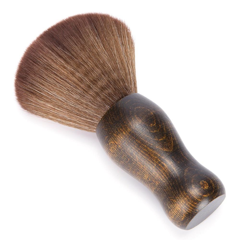 Anti-Static Vinyl Record Cleaning Brush Wooden Handle Makeup Brush LP Cleaning Brush  For Barbers