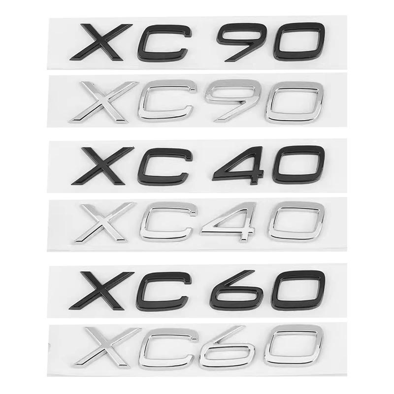 Car Audio Decorate 3D Aluminum Badge Emblem Stickers For VOLVO XC90 XC60 V40 V60 S60L Rear Logo Volvo Logo T4 T5 T6 B3 B4 B5 B6