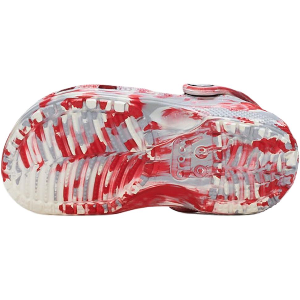Crocs Classic Clog Comfortable Soft Non-Slip Durable Low-Top Toddler Shoes Baby Shoes White Gray Red 206838-1AZ