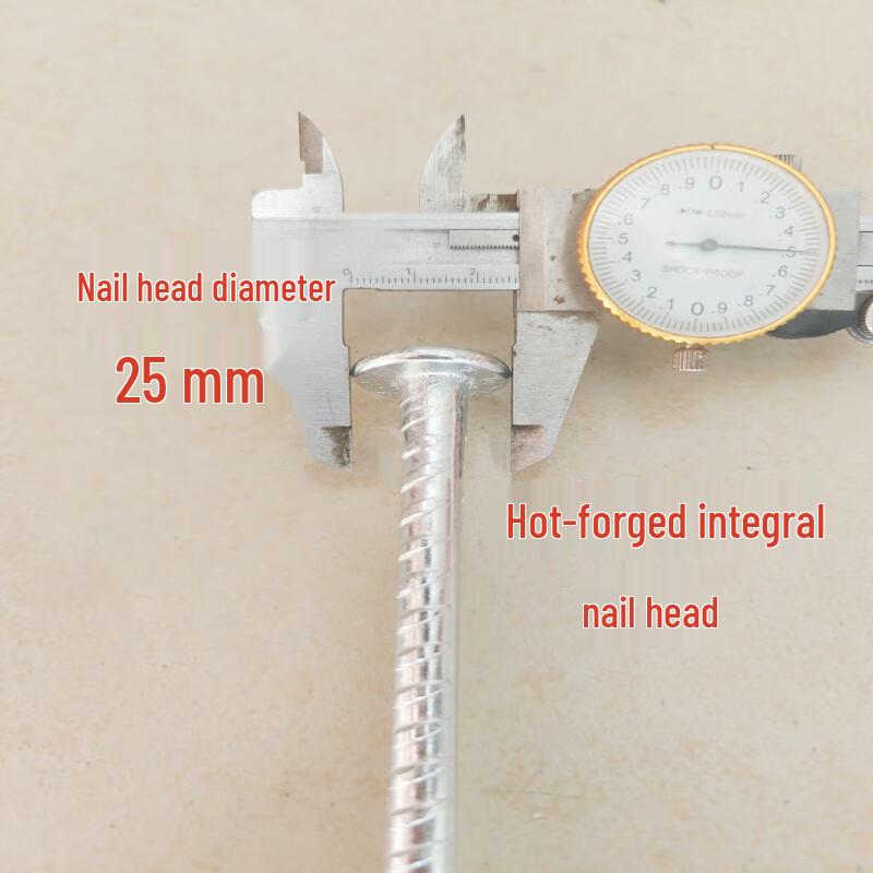Rust-proof Galvanized Threaded Steel Ground Peg