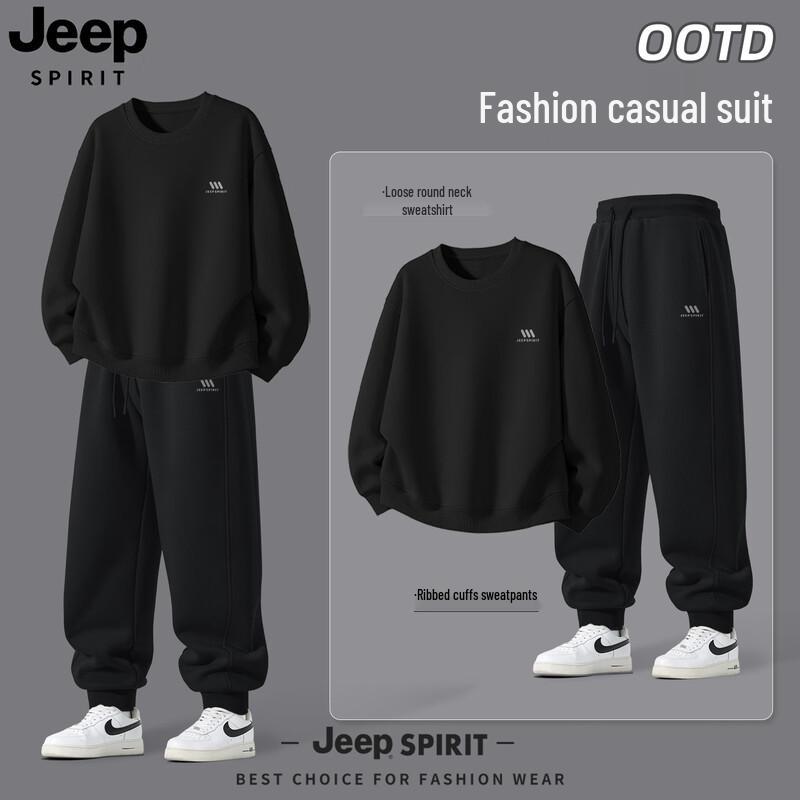 JEEP SPIRIT Men's 2025 Spring/Autumn Casual Tracksuit