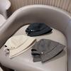 Meier Can tie ponytail high quality wool fisherman hat children autumn and winter retro British washbasin hat