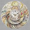 Retro Clock Graffiti Stickers - 50 Sheets for Phone Cases, Luggage, and More - Waterproof Creative Decoration