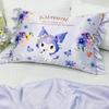 MORIPiLO Silk Touch Kuromi Sanrio Characters Silky 405853 (Morishita) Pillowcase, Touch, Ruffled, Washable, 43x63cm, Purple,