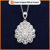 Huitan Dainty Fashion Pear-shaped Pendant Necklace with Shiny Cubic Zirconia for Lady Party Wedding Accessories Anniversary Gift