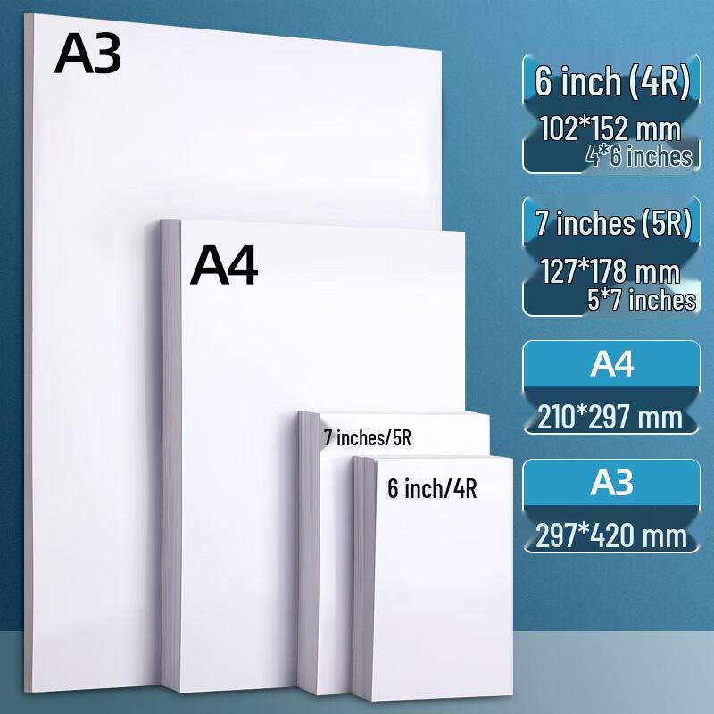 Deli A4 High-Glossy Adhesive Photo Paper