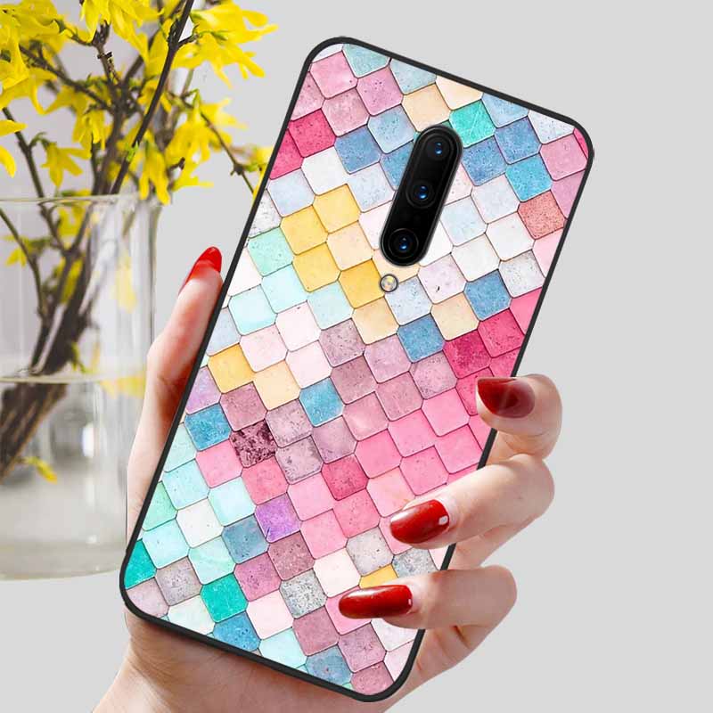 Phone Cover For Oneplus 7 Pro Case Lovely Printed TPU Silicon Soft Capa On for One Plus 7 7T Pro Oneplus7 7Pro Protection Covers