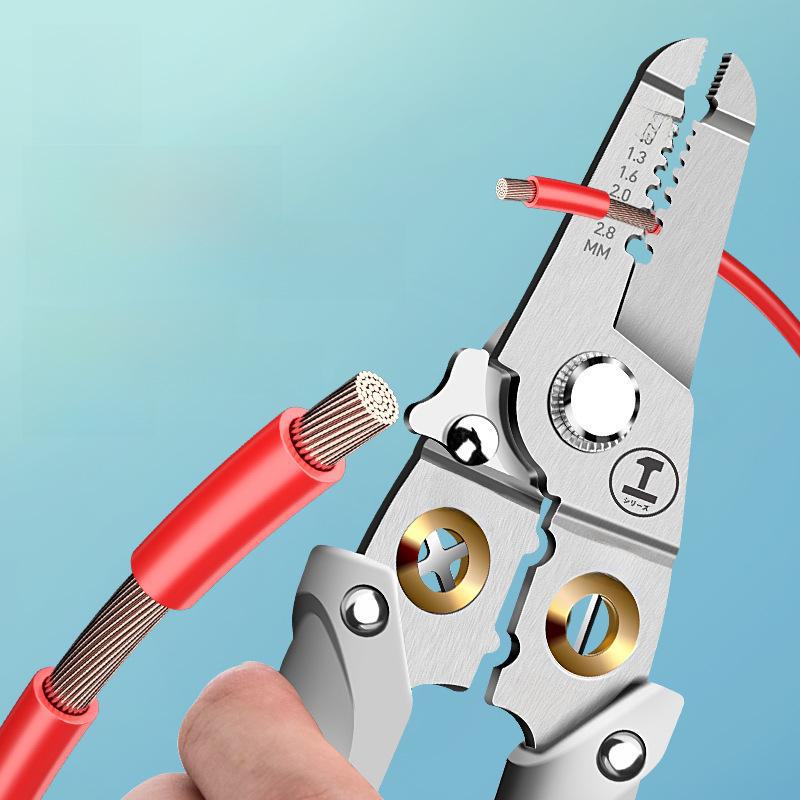 Green Forest Multi-Function Wire Stripping and Crimping Pliers – Industrial-Grade Electrician's Tool