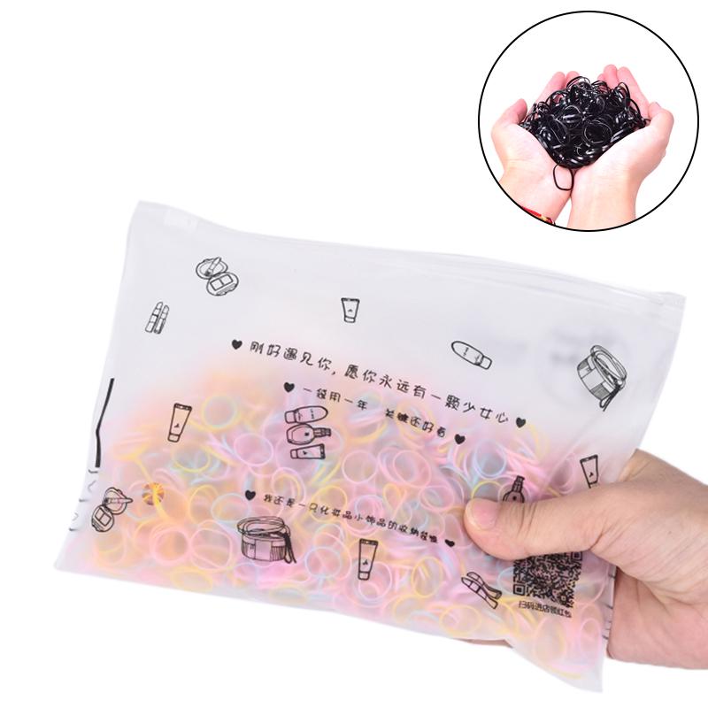 2500Pcs Kind Baby Haar Klar Gummibänder Elastische Zöpfe Zöpfe Haar Ring Seile