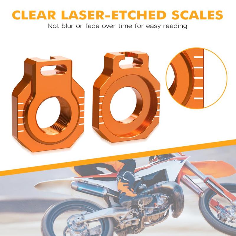 NICECNC For KTM EXC 300 2024 22mm Rear Axle Block Chain Adjuster For KTM EXCF 350 SX 125 SXF 450 2023 2024 Husqvarna TE300 FE450