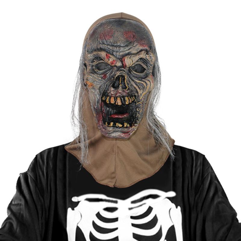 

Halloween horror demon mask costume, skeleton ghost, funny masquerade performance headgear for party Average Size коричневый