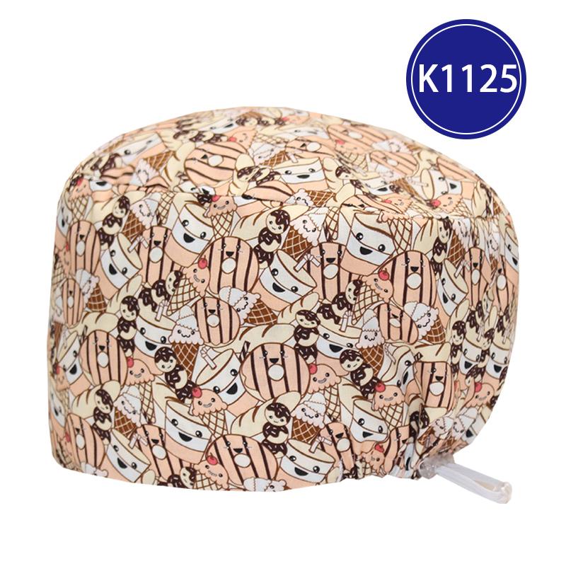 Fashionable Digital Printed Medical Hats for Women Men Breathable Soft Nursing Caps TOOTH Pet Clinic Surgical Scrubs Hat
