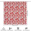Cute Rabbit Pattern Shower Curtain Farmhouse Bathroom Decor Washable Fabric Liner Set Waterproof Modern Style