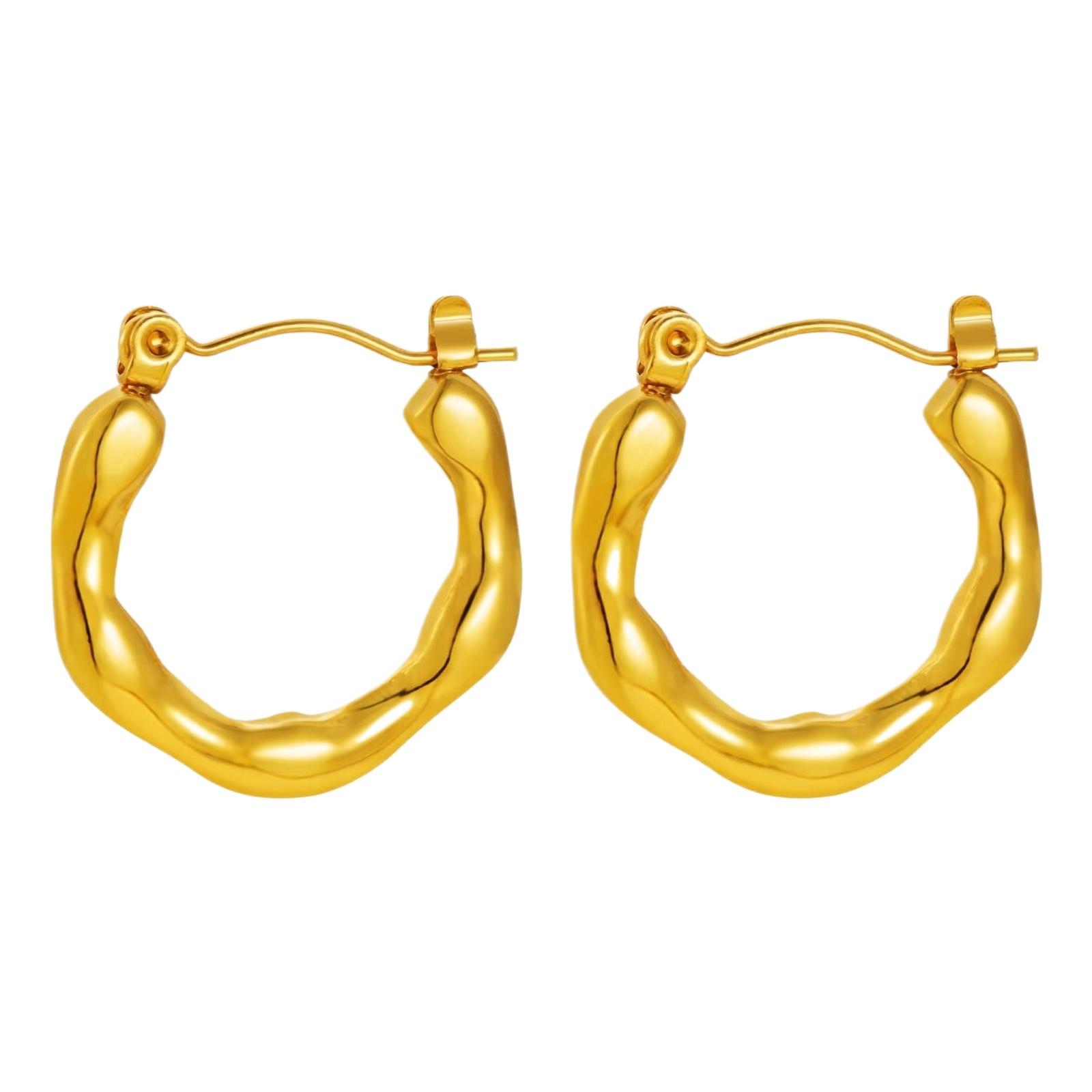 Stainless Steel Earrings for Women Vintage Luxury Stylish Titanium Steel Jewelry